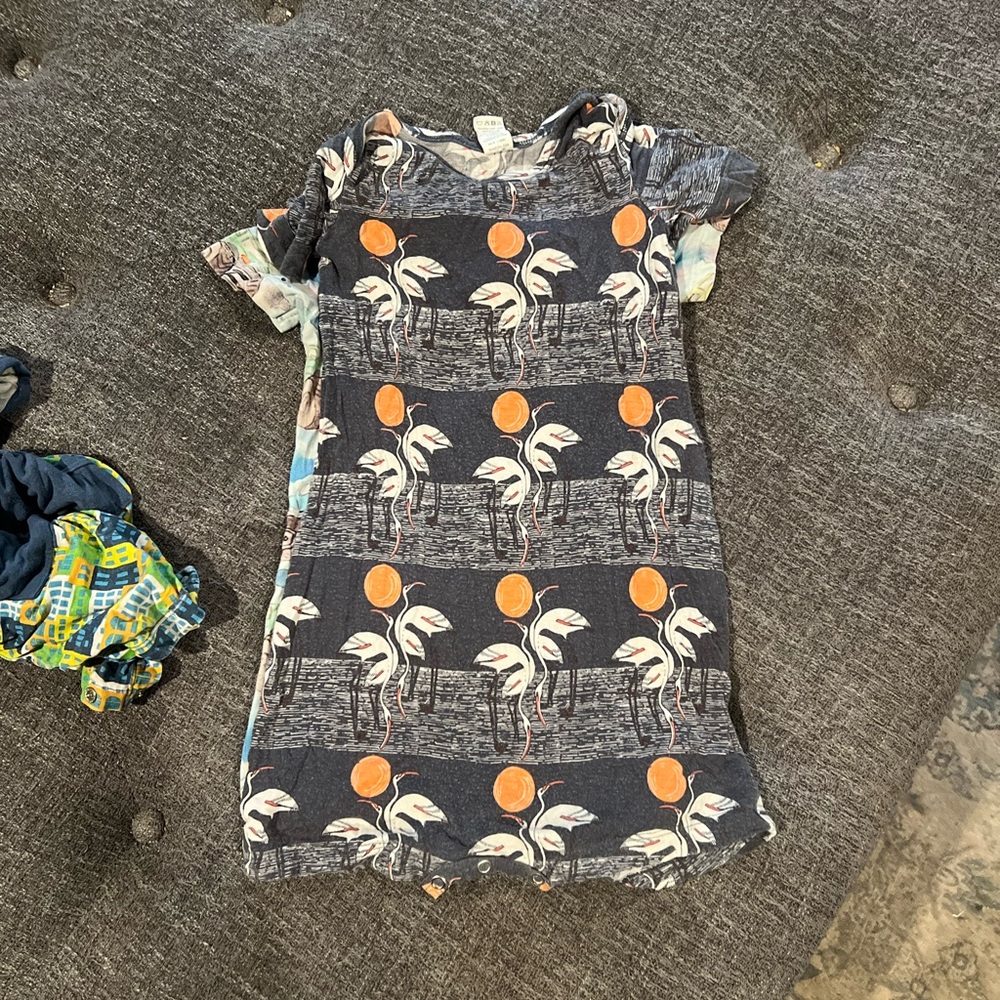 Bamboo sun and bird romper 18-24 months